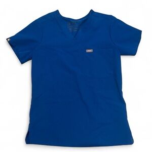 Figs blue scrub top